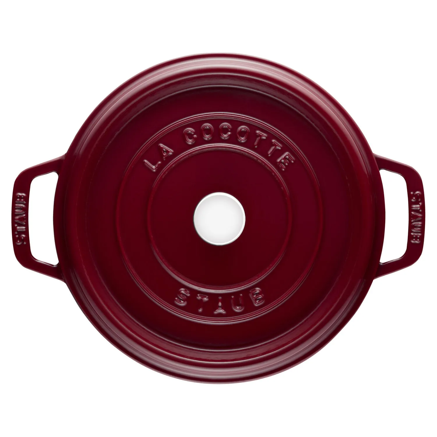 Staub Cocotte 26 cm, Rond(e), , Fonte Bordeaux Hot