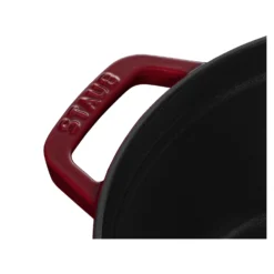 Staub Cocotte 26 cm, Rond(e), , Fonte Bordeaux Hot