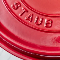 Staub Cocotte 28 cm, Rond(e), , Fonte Cerise Discount