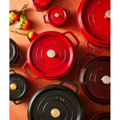 Staub Cocotte 26 cm, Rond(e), , Fonte Cerise