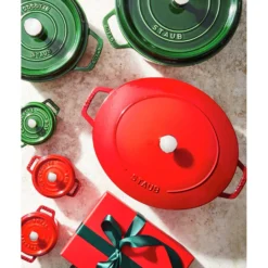 Staub Cocotte 26 cm, Rond(e), , Fonte Cerise