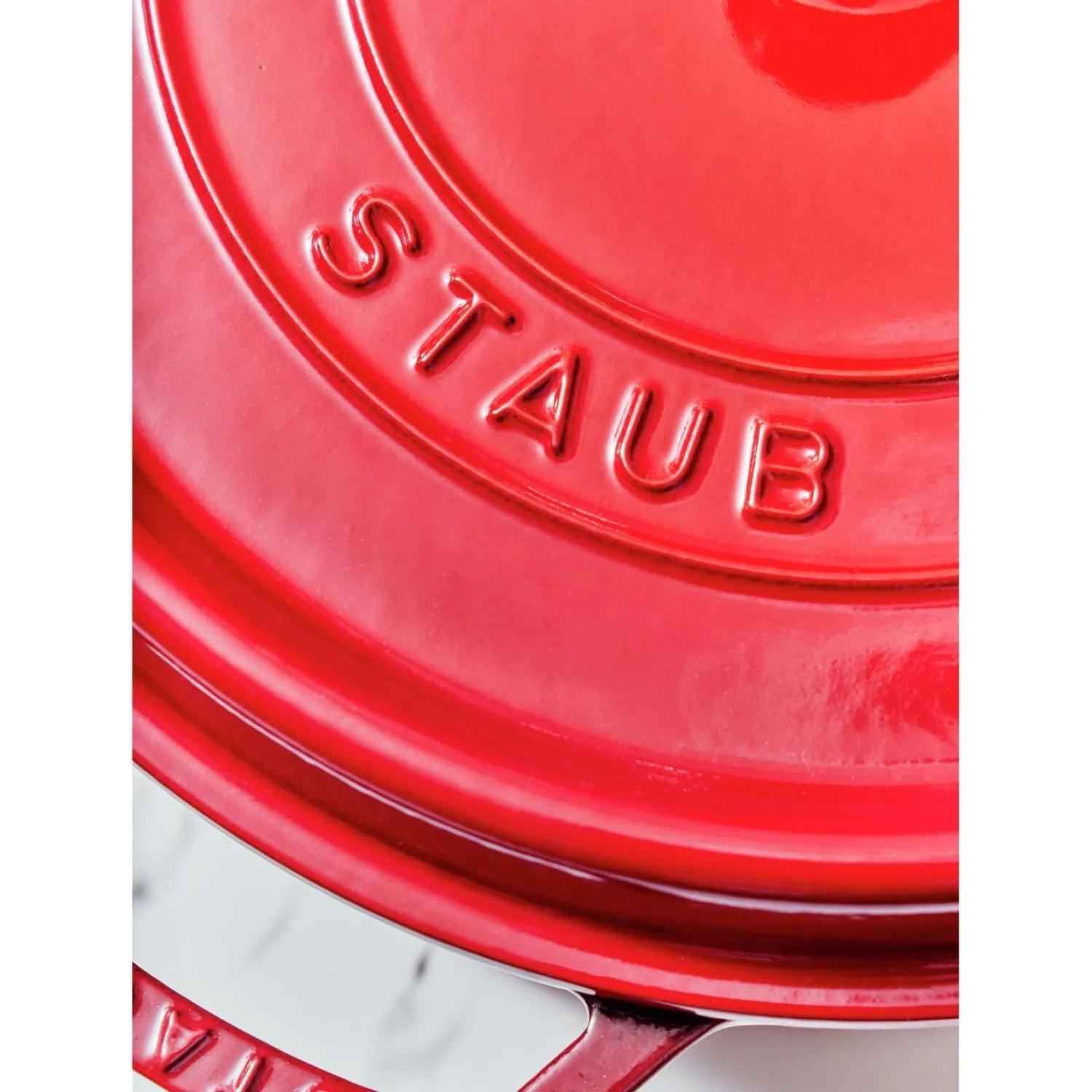 Staub Cocotte 26 cm, Rond(e), , Fonte Cerise