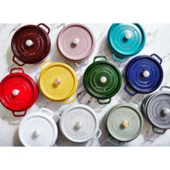 Staub Cocotte 26 cm, Rond(e), , Fonte Cerise