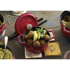 Staub Cocotte 20 cm, Rond(e), Cerise, Fonte Clearance