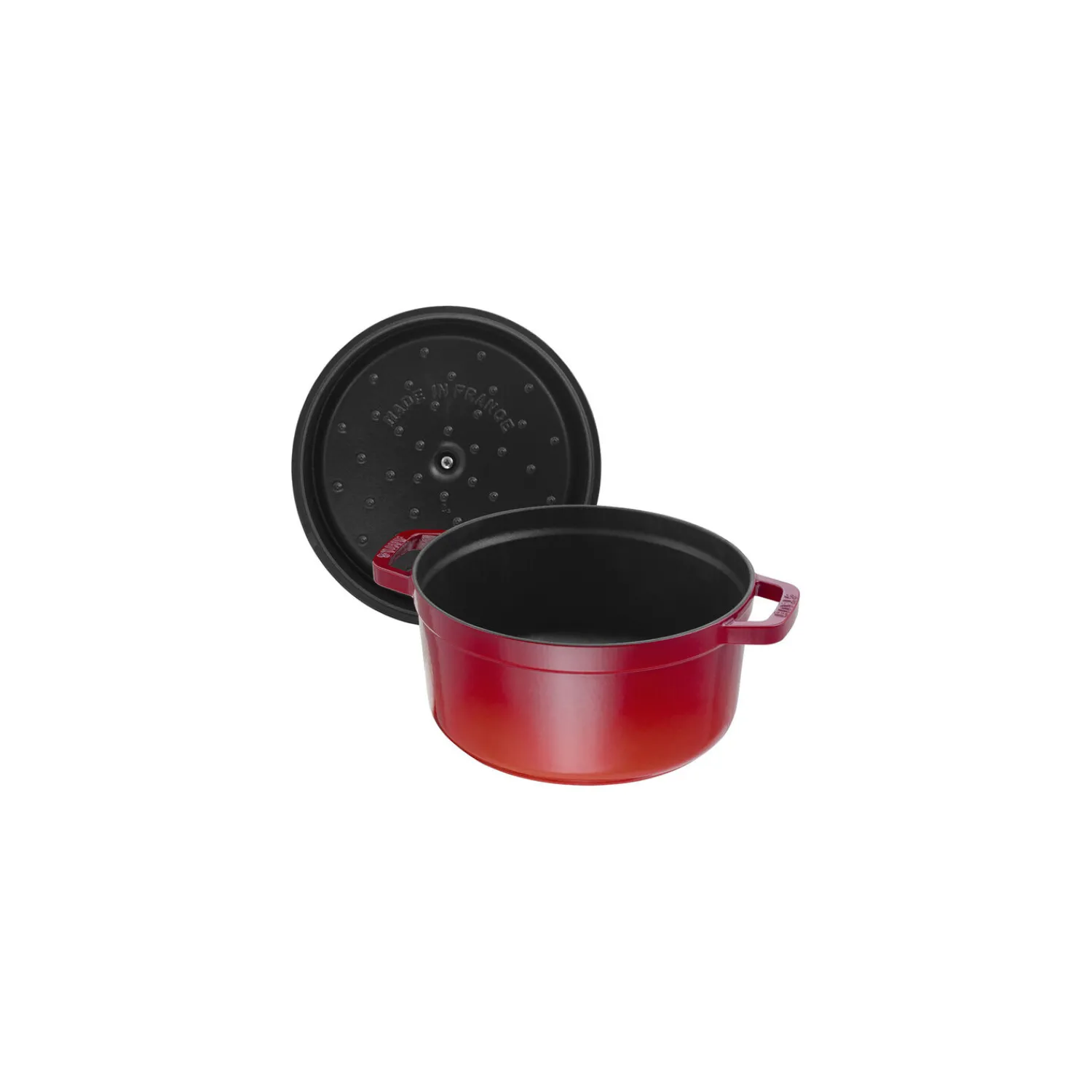 Staub Cocotte 22 cm, Rond(e), , Fonte Cerise New