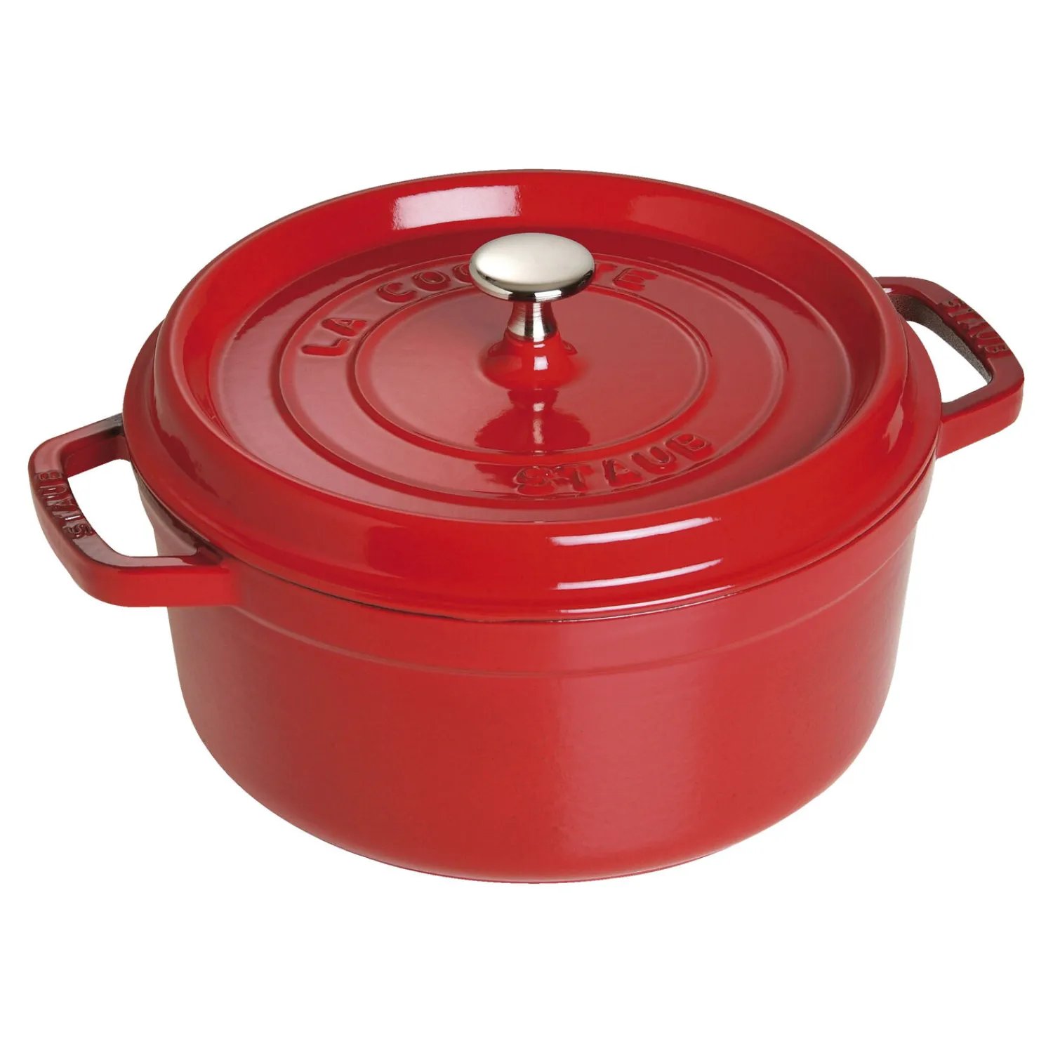 Staub Cocotte 24 cm, Rond(e), , Fonte Cerise Sale