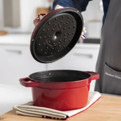 Staub Cocotte 24 cm, Rond(e), , Fonte Cerise Sale