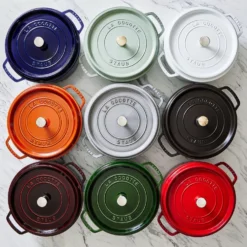 Staub Cocotte 24 cm, Rond(e), , Fonte Cerise Sale