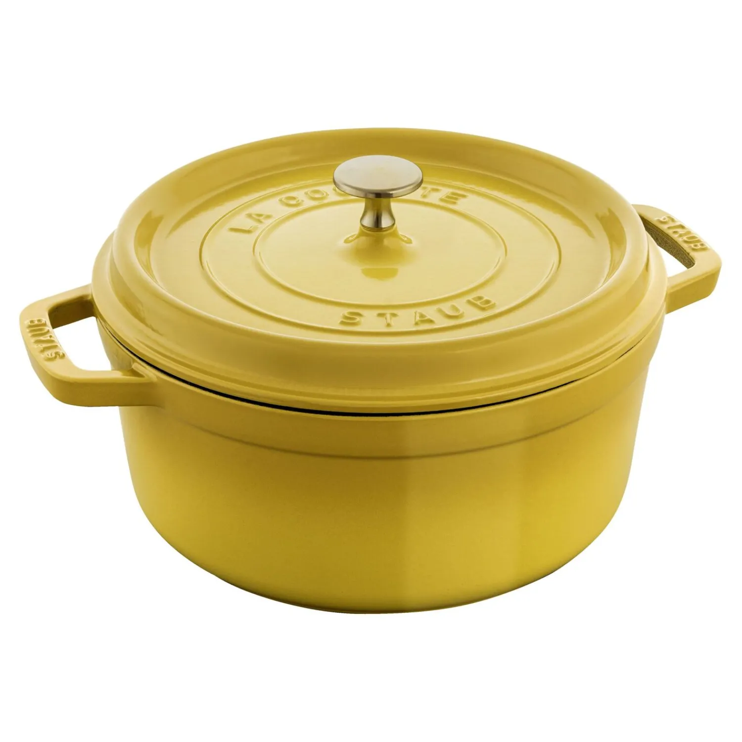 Staub Cocotte 24 cm, Rond(e), , Fonte Citron Outlet