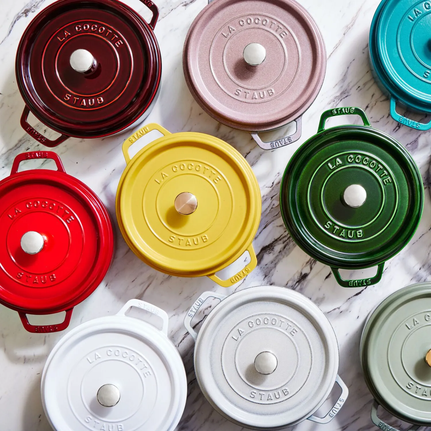 Staub Cocotte 24 cm, Rond(e), , Fonte Citron Outlet