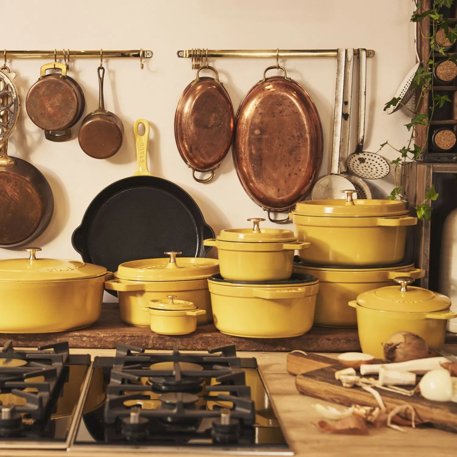 Staub Cocotte 24 cm, Rond(e), , Fonte Citron Outlet