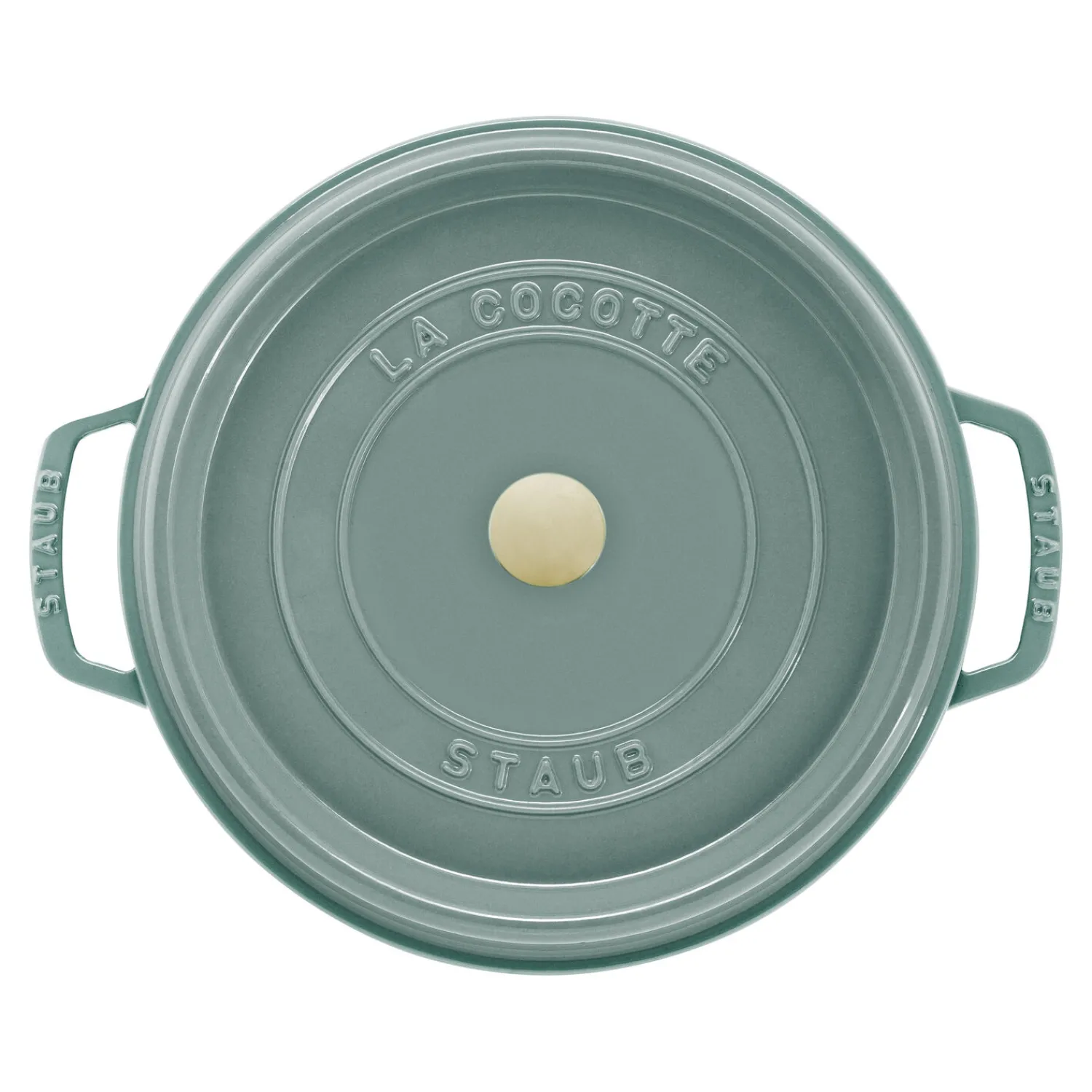 Staub Cocotte 20 cm, Rond(e), , Fonte Eucalyptus Sale