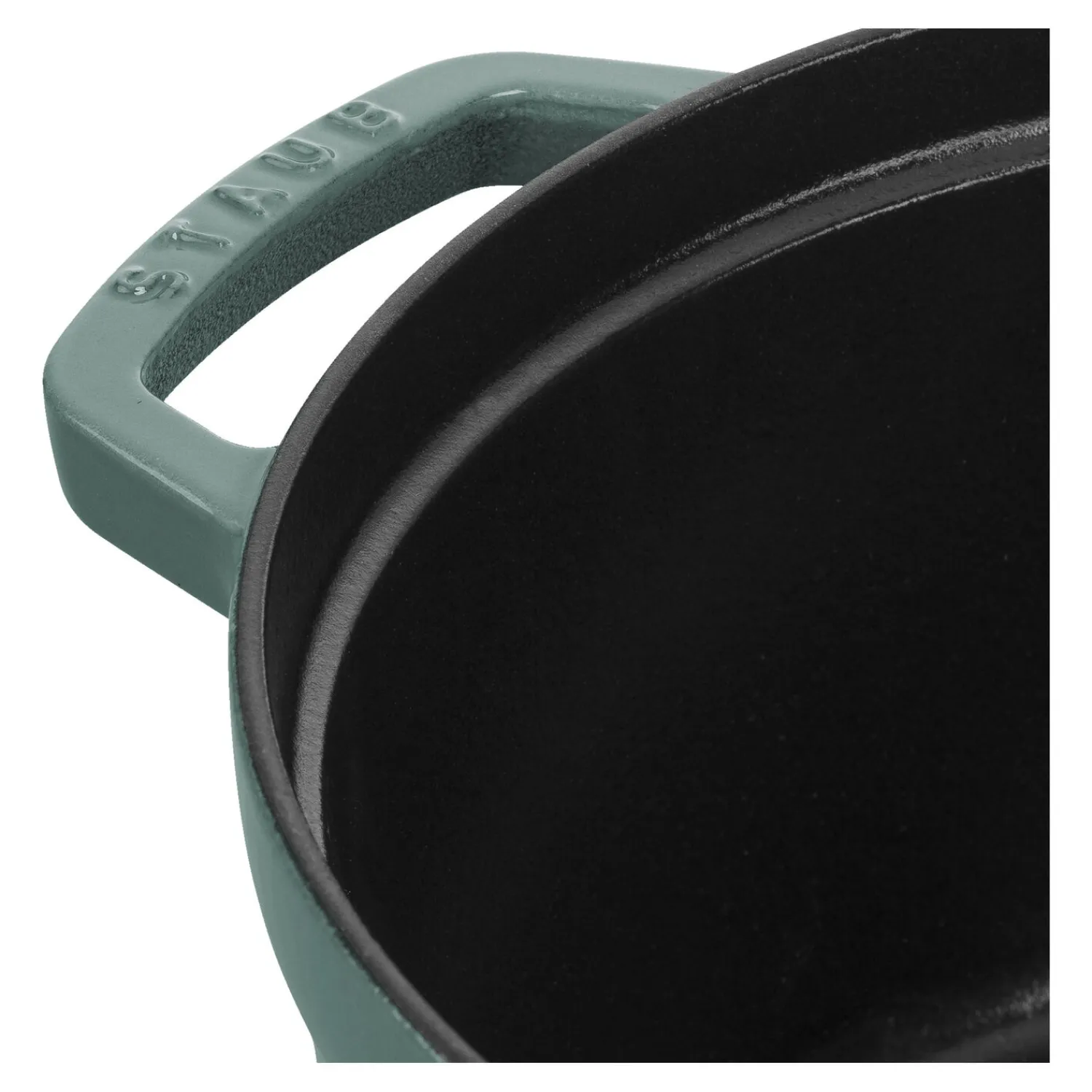 Staub Cocotte 28 cm, Rond(e), , Fonte Eucalyptus Hot
