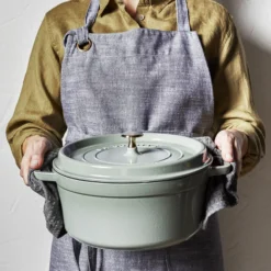 Staub Cocotte 28 cm, Rond(e), , Fonte Eucalyptus Hot