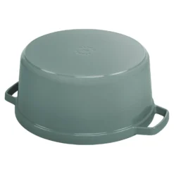 Staub Cocotte 24 cm, Rond(e), , Fonte Eucalyptus New