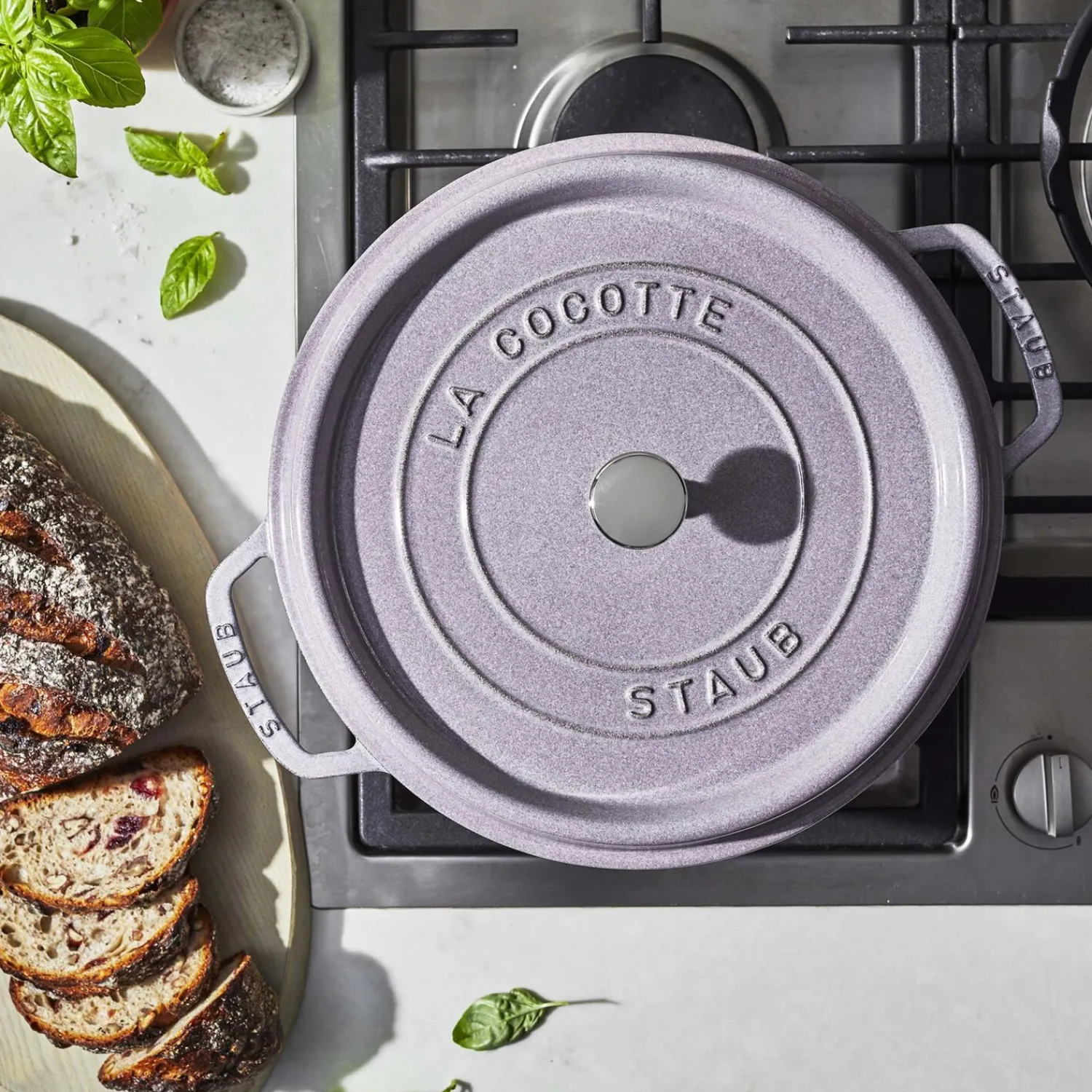 Staub Cocotte 24 cm, Rond(e), , Fonte Fleur de Cerisier