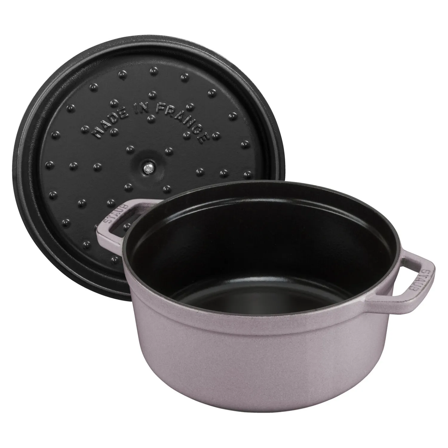 Staub Cocotte 20 cm, Rond(e), , Fonte Fleur de Cerisier Discount