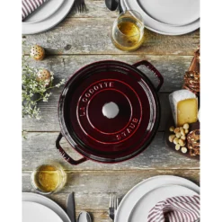 Staub Cocotte 28 cm, Rond(e), , Fonte Grenadine Online
