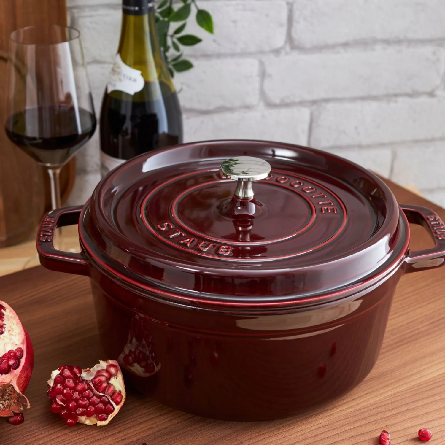 Staub Cocotte 24 cm, Rond(e), , Fonte Grenadine Best