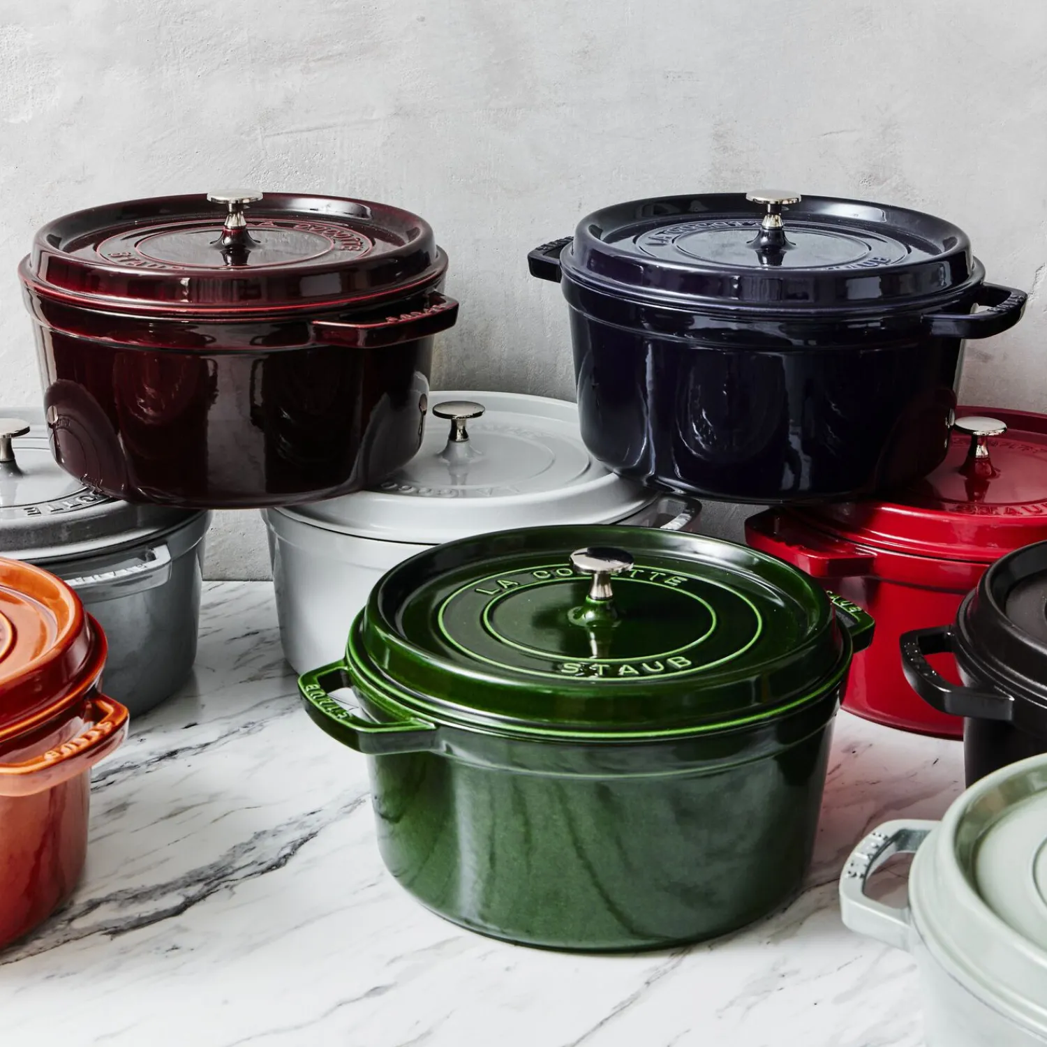 Staub Cocotte 24 cm, Rond(e), , Fonte Grenadine Best