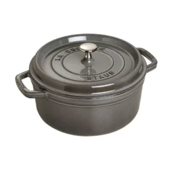 Staub Cocotte 18 cm, Rond(e), , Fonte Gris graphite Discount