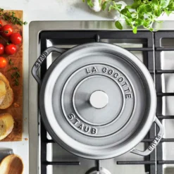 Staub Cocotte 30 cm, Rond(e), , Fonte Gris graphite Outlet