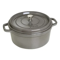 Staub Cocotte 28 cm, Rond(e), , Fonte Gris graphite Hot