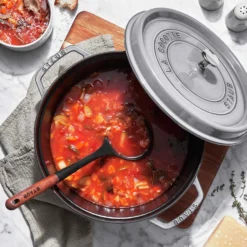 Staub Cocotte 28 cm, Rond(e), , Fonte Gris graphite Hot