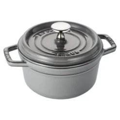 Staub Cocotte 16 cm, Rond(e), , Fonte Gris graphite Sale