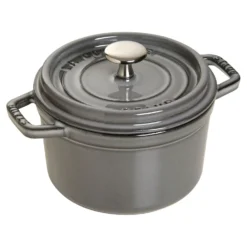 Staub Cocotte 14 cm, Rond(e), , Fonte Gris graphite Online