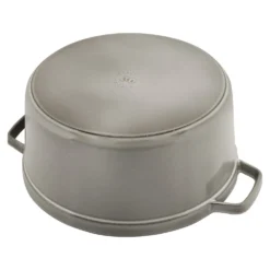 Staub Cocotte 22 cm, Rond(e), , Fonte Gris graphite