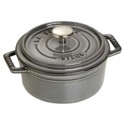 Staub Cocotte 12 cm, Rond(e), , Fonte Gris graphite Sale