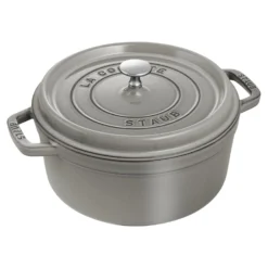 Staub Cocotte 26 cm, Rond(e), , Fonte Gris graphite Hot