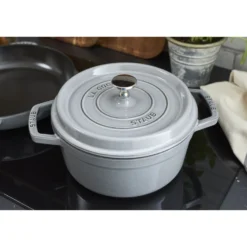 Staub Cocotte 20 cm, Rond(e), , Fonte Gris graphite Hot