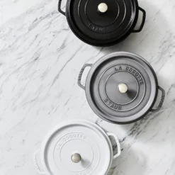 Staub Cocotte 24 cm, Rond(e), , Fonte Gris graphite Outlet