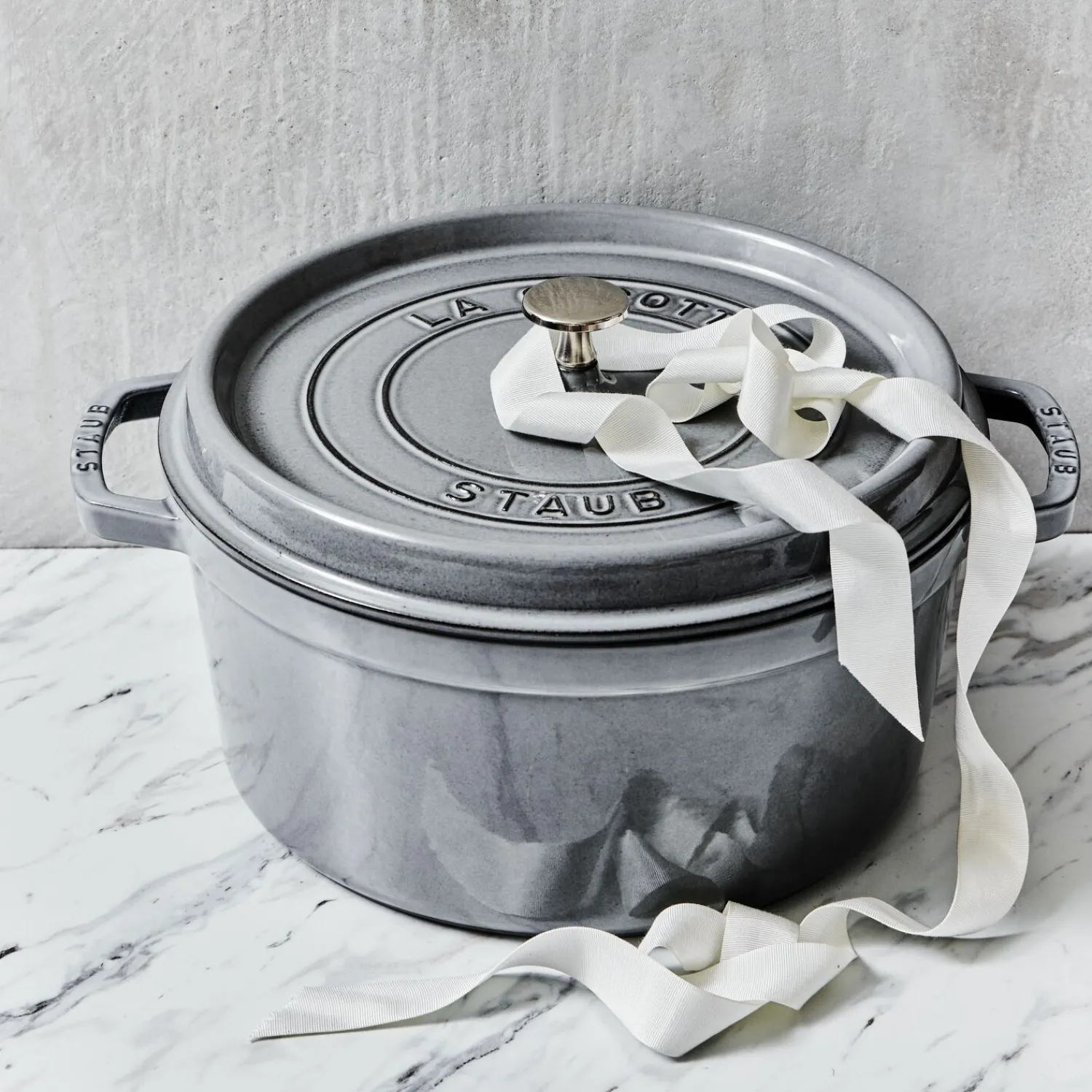 Staub Cocotte 24 cm, Rond(e), , Fonte Gris graphite Outlet