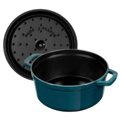 Staub Cocotte 24 cm, Rond(e), , Fonte La Mer Hot