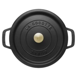 Staub Cocotte 16 cm, Rond(e), , Fonte Noir mat Clearance
