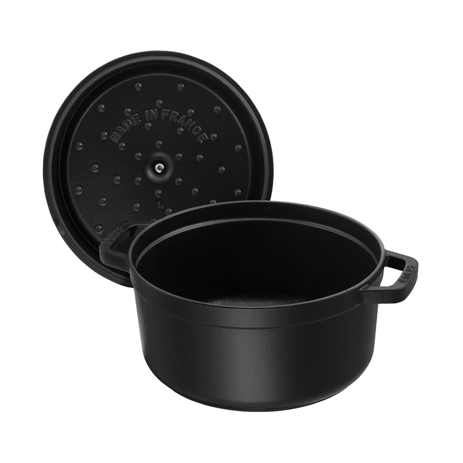Staub Cocotte 34 cm, Rond(e), , Fonte Noir mat Online