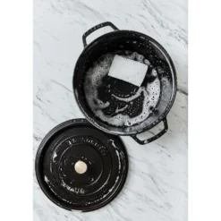 Staub Cocotte 34 cm, Rond(e), , Fonte Noir mat Online
