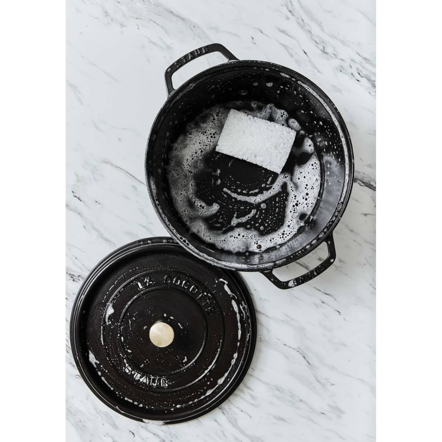 Staub Cocotte 34 cm, Rond(e), , Fonte Noir mat Online