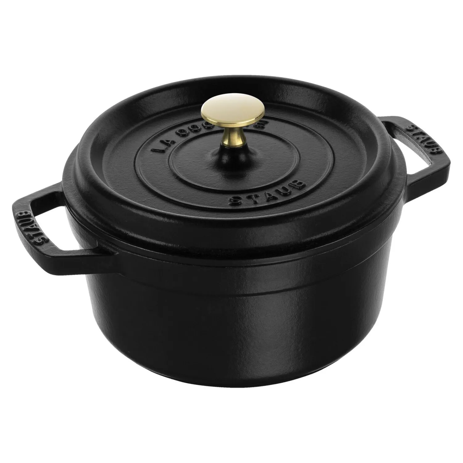 Staub Cocotte 20 cm, Rond(e), , Fonte Noir mat Online
