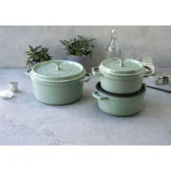 Staub Cocotte 28 cm, Rond(e), , Fonte Sauge New