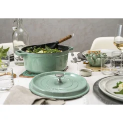 Staub Cocotte 24 cm, Rond(e), , Fonte Sauge Sale