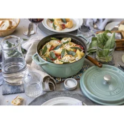 Staub Cocotte 26 cm, Rond(e), , Fonte Sauge New