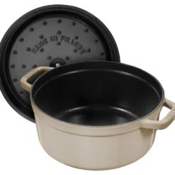 Staub Cocotte 22 cm, Rond(e), , Fonte Sésame Sale