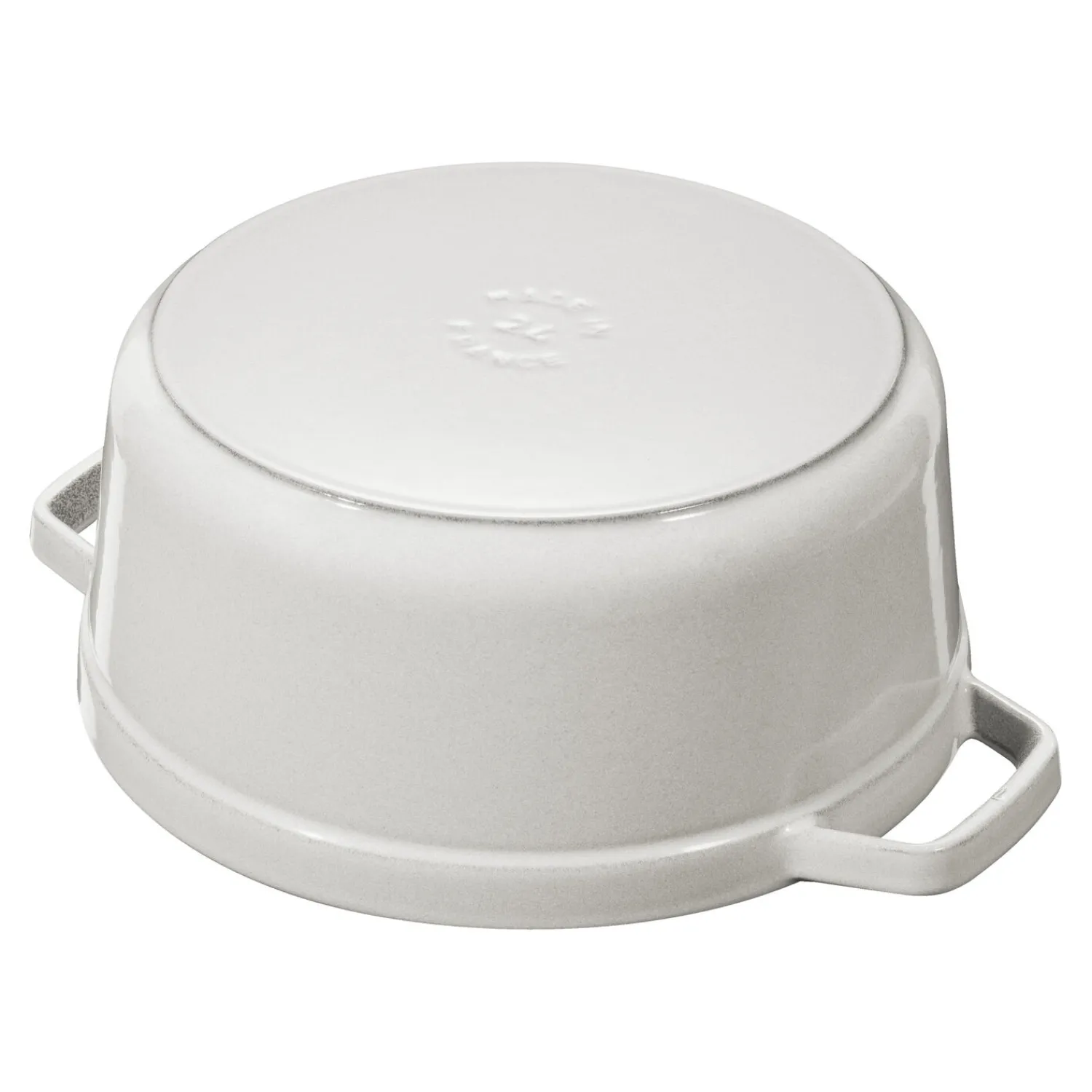 Staub Cocotte 26 cm, Rond(e), , Fonte Truffe blanche Online