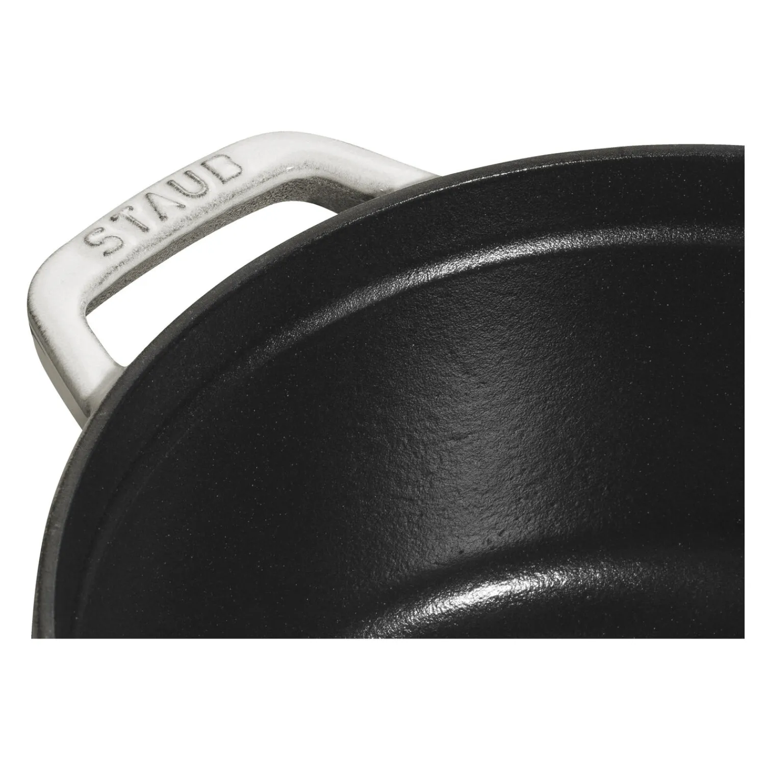 Staub Cocotte 20 cm, Rond(e), , Fonte Truffe blanche