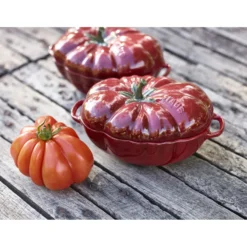 Staub Cocotte 16 cm, Tomate, Cerise, Céramique Discount