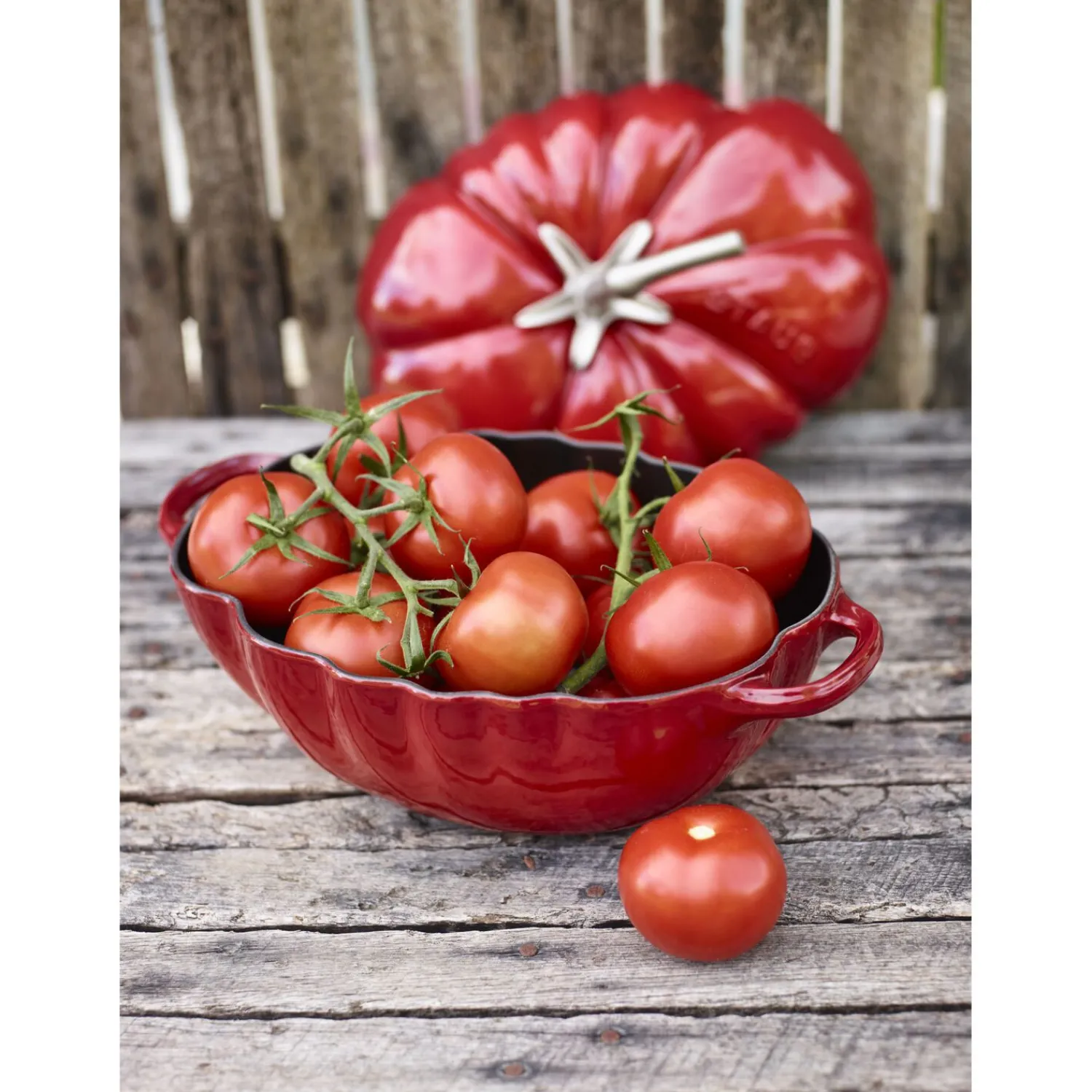 Staub Cocotte 25 cm, Tomate, Cerise, Fonte Outlet